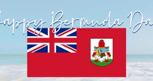 Bermuda Day Flag On Beach Facebook Cover
