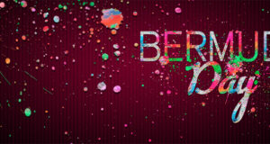 Paint Splash Pink Bermuda Day Facebook Cover & Phone Wallpaper