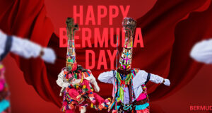 Red Happy Bermuda Day Double Gombeys Facebook Cover & Phone Wallpaper #2