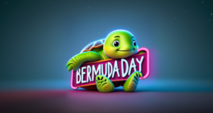 Bermuda Day Turtle Facebook Cover & Phone Wallpaper